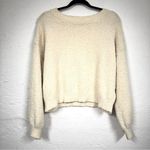 Molly Bracken La Maison X  Cream Teddy Bear Pullover Sweater Womens S Cozy Soft Photo 0