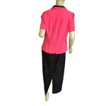 MISS DORBY BLACK & PINK W/WHITE POLK DOT DRESS & BLAZER SET VINTAGE 1990'S (12) Photo 3