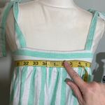 Stoney Clover Lane NWT XXS Stoney Clover Ln x Target Linen Blend Mint Green White Stripe Blouse Top New Photo 5