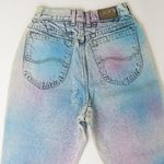 Lee Vintage 90s  Riders Cotton Candy Dyed Pink & Blue Mom Jeans Photo 5