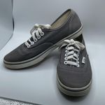 Vans  | Gray & White Low Profile Lace Up Sneakers | Men’s 4 Women’s 5.5 Photo 2