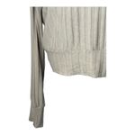 LNA  Sweater‎ Women Small Tan Wide Ribbed Knit Crossover V Neck Pullover Photo 4