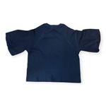Madewell  Womens Navy Blue Puff-Sleeve Sweatshirt Tee Photo 1