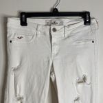Hollister  Y2K White Skinny Low Rise Ripped Jeans size 28 Photo 2