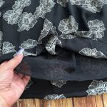 Metaphor Women Sleeveless Halter Black Floral Chiffon Top Blouse Size Medium Photo 5