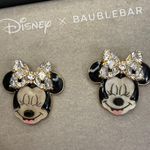 BaubleBar NEW IN BOX Disney x  Minnie Mouse rhinestone bows statement earrings Photo 1