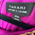 Tahari  Women's Plus 18 Pink 3/4 Sleeve Knee Length Dress Formal Photo 4