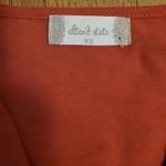 Altar'd State Rust Surplice Neckline Ruffle Sleeve Smocked Waist Blouse Fairy Core Boho Sz XS Photo 2