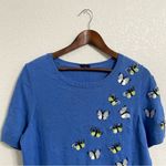 Talbots Womens Sweater Short Sleeve Sequin Butterfly Pull Over Plus Size 1X Photo 2