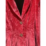 River Island  Pink Velvet Blazer tux Mini Dress Long Sleeve Diamond Buttons 6 Photo 13