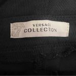 Versace Collection Stretch leggings with Medusa Zipper Blue Size 6 Photo 11