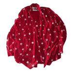 Susan Graver  Red Lace Cardigan Jacket and Tank Set Size Small - 3 Piece Set Photo 0