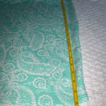 LuLaRoe Cassie Mint and White Paisley Pencil Skirt Size Small Like New Photo 2