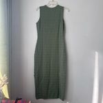 Ouges Maternity Green Knit Sleeveless Crewneck Midi Dress S NWT Photo 5