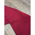 Talbots  Solid Dark Red Classic Thin Button Front Cardigan Sweater Silk Blend L Photo 3