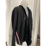 Tommy Hilfiger  Black Hoodie Cardigan Waterfall Drape Open Front Women XL Photo 3
