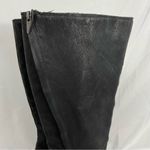 Lucky Brand  Black Riding Boots Scoty Round Toe Stacked Heel Leather Sz 9.5 M Photo 5