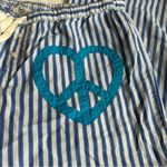 Victoria's Secret Vintage  PINK Blue Striped Pajama Pants Photo 1