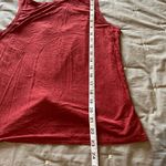Zyia  Red / Burgundy / Maroon Swirl Low Tie Back Athletic Workout Tank in Small Photo 11