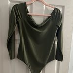 Nuuds Forest Green Bodysuit… new without tags…. Never worn Size L Photo 0