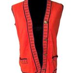 William Silva San Francisco Vintage 60s Orange Knit Vest Approx Size S/M Photo 0