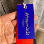 Aeropostale Aeropostal Sport women’s New! Gray cropped Hoodie with Purple Logo size XL Photo 5