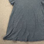 Jane and Delancey Swing Tee Shirt Dress Women's 1X Blue Stripe Short Sleeve Casual Photo 2