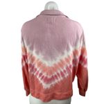 Lou & grey Women's Pink Coral Tie Dye Quarter Zip Long Sleeve Sweatshirt Top XS Photo 1