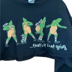 Port and Company Black Cropped Sweatshirt Graphic Size L Photo 1