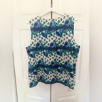 Talbots NWT  Silk Floral Sleeveless Top Tank Shell Blue Purple White Size 20 Photo 6