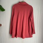 Soft Surroundings  Westminster Tunic Sweatshirt Top Cowl Neck Red Womens PM Photo 7