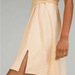 Lululemon  Cotton Wrap-front T-shirt Dress Prosecco peach beige size 8 Photo 2