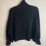 Who What Wear Cowl Neck Black Ribbed Turtleneck Sz Small Photo 1