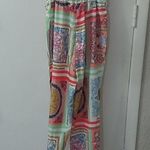 ChicMe Print Jumpsuit w/ Ankle Tie S Boho Rainbow Core Pastel Playful Prints Pink Photo 2