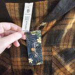 Blooming Jelly  Orange and Black Grunge Tshirt Shacket Hoodie Photo 3