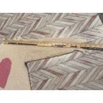 Cato  Distressed Cold Shoulder Knit Sweater Pink Heart Cream Medium Valentines Photo 7