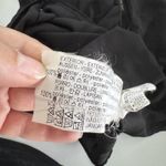 ZARA Blouse Womens XS Black Ruffle Sleeve Chiffon Top Draped Back Whimsygoth Photo 4