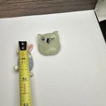 Avon Signed Owl Bird & Easter Bunny With Egg Plastic Brooch Pin Lot Of 2 Photo 4