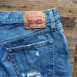 Levi's  501 Womens Cut Off Button Fly High Rise Jean Shorts Distressed Size 28 Photo 10