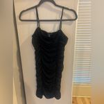AFRM Kochi Ruched Mini Dress In Noir. Size Small. NWT Black Photo 1