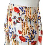 Rachel Comey 100% Silk Nightcap Midi Skirt Cactus Flower Print. Large 12. Boho Red Photo 6
