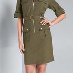 Sharagano Hounds Tooth Plaid Brown Belted Dress Photo 5