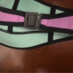 Triangl Size Small zippered Front Bikini Top with purple, turquoise & Or… Photo 7