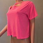 Alice + Olivia  Jeans Women Round Neck Short Sleeved Top PINK Small msrp$135 #165 Photo 1