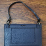 NWOT Tumi Navy Chic Feminine Quiet Luxury Dainty Leather Wristlet Wallet 6.5x4in Blue Photo 0