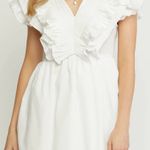 These Three Boutique White Ruffle Graduation Dress Photo 0