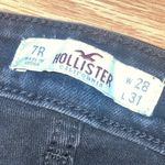 American Eagle AE Ne(x)t Level Ripped Waisted skinny size 7R W28 L31 washed black distressed Photo 6