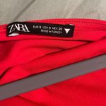 ZARA red mini bodycon dress Photo 2