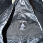 Storia  Leggings Faux Black Leather Small Photo 1