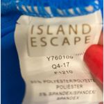 Island Escape Blue Aloha High Neck Crochet Tankini Adjustable Straps Size‎ 16 Photo 8